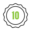 10 lat gwarancji na części zamienne (zgodnie z warunkami producenta).