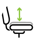 Regulacja wysokości siedziska – ergonomia względem blatu.